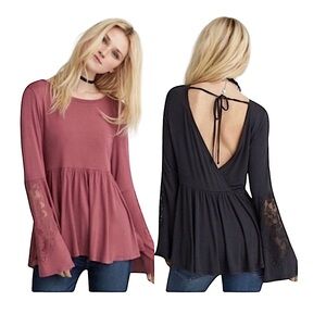 S American Eagle Soft & Sexy Long Bell Sleeve Shirt